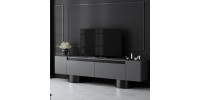 Έπιπλο τηλεόρασης Haven Megapap χρώμα ανθρακί 180x30x50εκ.