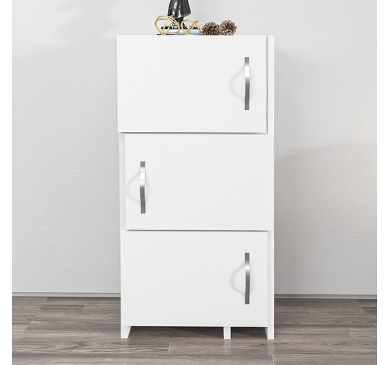 Ντουλάπι κουζίνας - μπάνιου Anna Megapap χρώμα λευκό 65x31,5x89,8εκ.