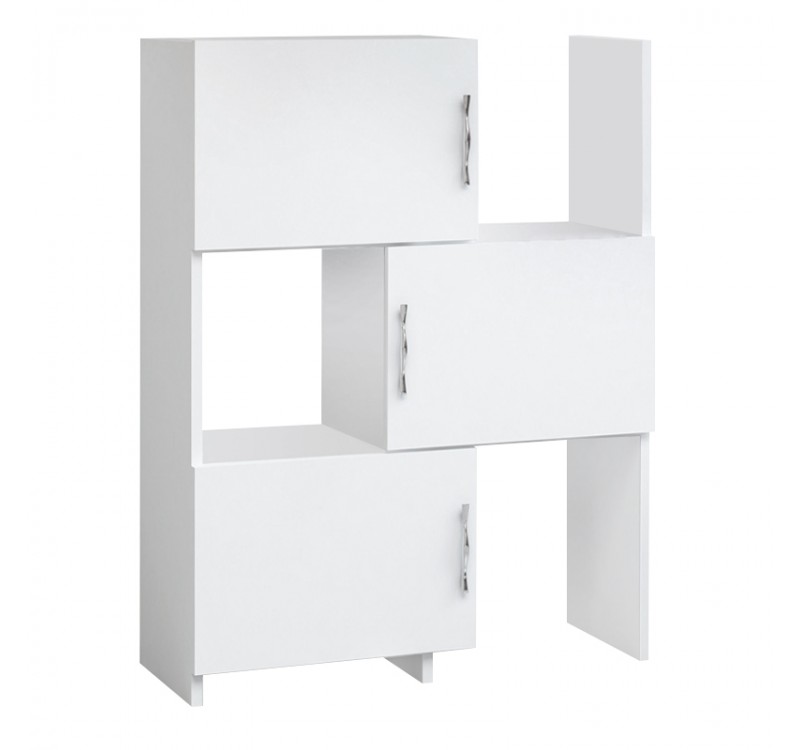 Ντουλάπι κουζίνας - μπάνιου Anna Megapap χρώμα λευκό 65x31,5x89,8εκ.