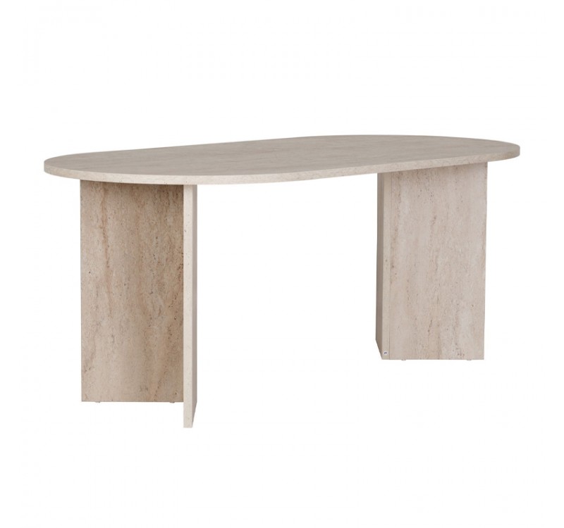 Τραπέζι Sablin Megapap χρώμα travertine 180x89,5x75εκ.