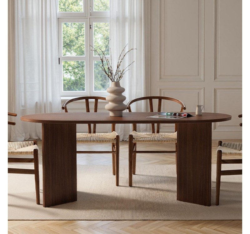 Τραπέζι Sablin Megapap χρώμα καρυδί 180x89,5x75εκ.