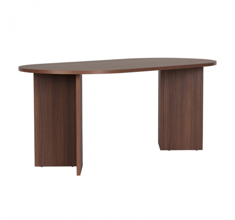 Τραπέζι Sablin Megapap χρώμα καρυδί 180x89,5x75εκ.