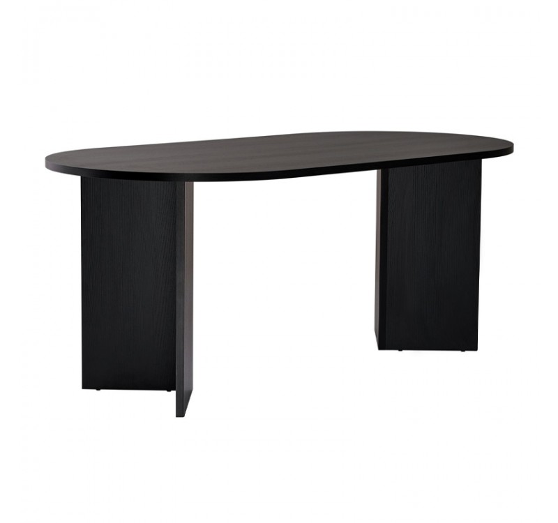 Τραπέζι Sablin Megapap χρώμα black wood 180x89,5x75εκ.