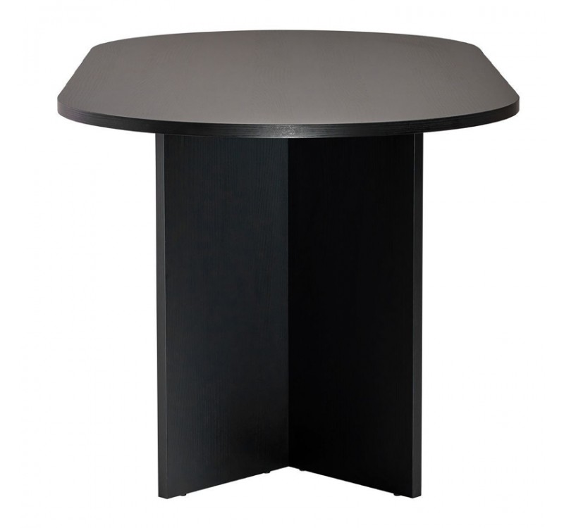 Τραπέζι Sablin Megapap χρώμα black wood 180x89,5x75εκ.