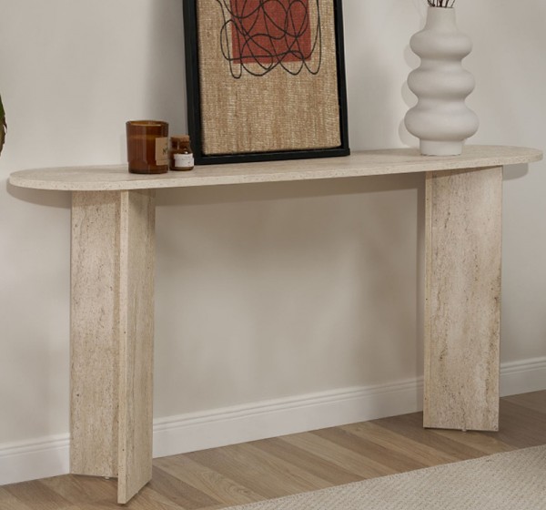 Κονσόλα Sira Megapap χρώμα travertine 150x35x75εκ.