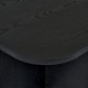 Τραπεζάκι σαλονιού Becaj Megapap χρώμα black wood 120x60x41,4εκ.