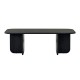 Τραπεζάκι σαλονιού Becaj Megapap χρώμα black wood 120x60x41,4εκ.