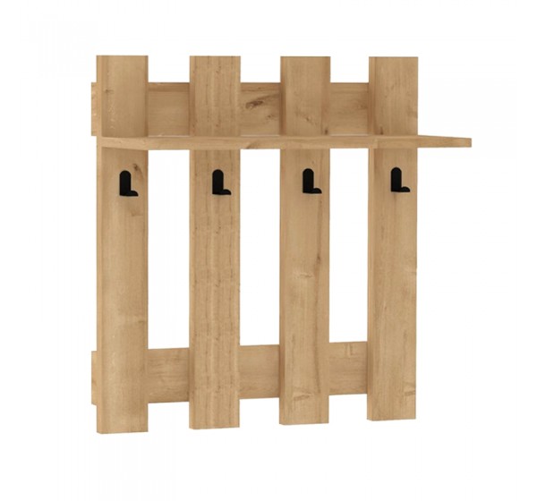 Κρεμάστρα τοίχου Carina Megapap χρώμα sapphire oak 70x18x70εκ.
