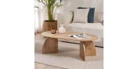 Τραπεζάκι σαλονιού Melina Megapap χρώμα sapphire oak 120x60x40εκ.