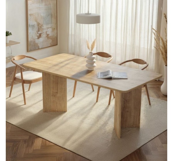 Τραπέζι Linza Megapap χρώμα honey oak 180x90x75εκ.