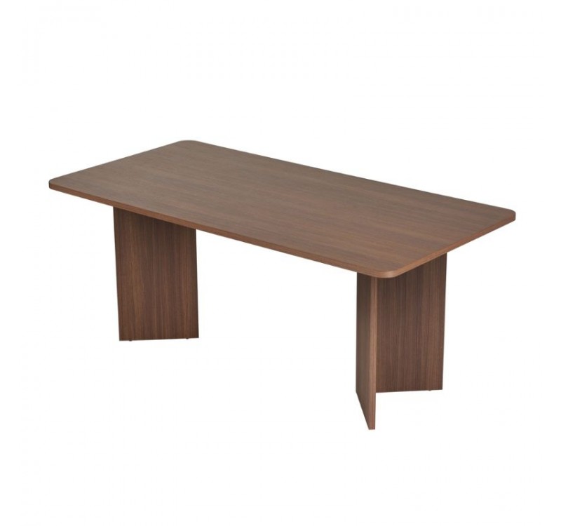 Τραπέζι Linza Megapap χρώμα καρυδί 180x90x75εκ.