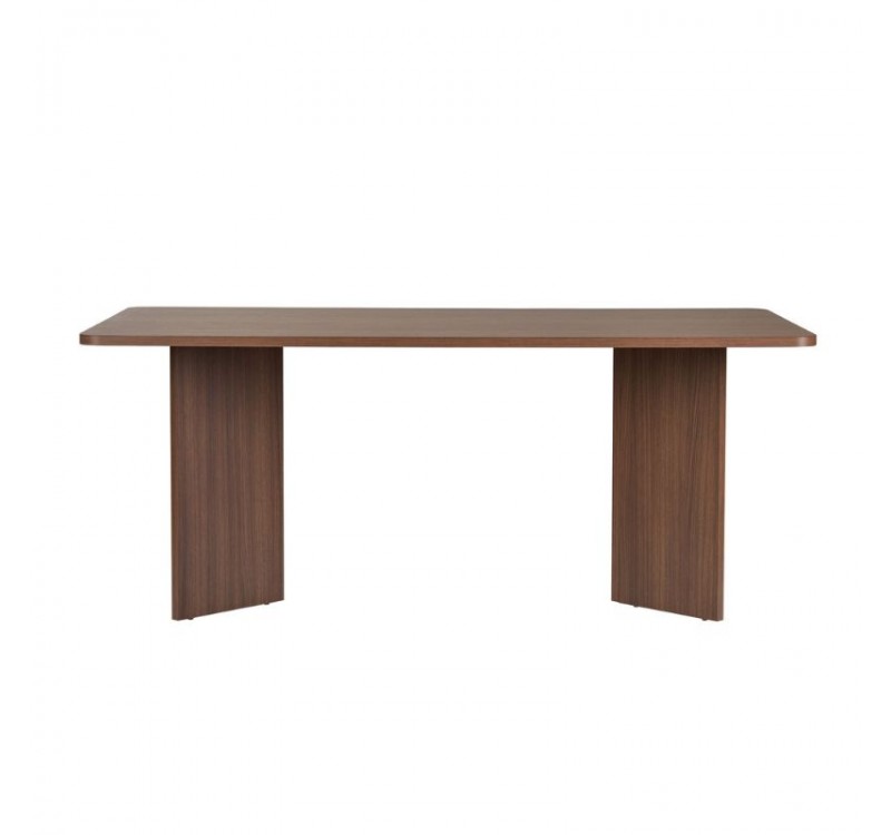 Τραπέζι Linza Megapap χρώμα καρυδί 180x90x75εκ.