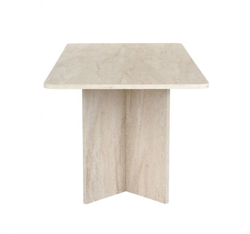 Τραπέζι Linza Megapap χρώμα travertine 180x90x75εκ.