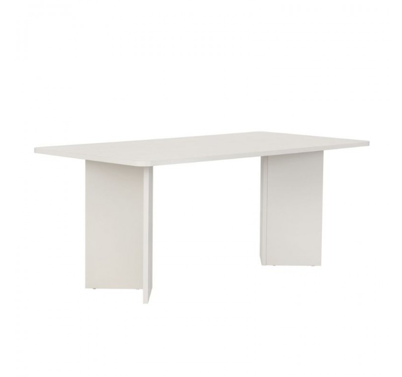 Τραπέζι Linza Megapap χρώμα λευκό 180x90x75εκ.