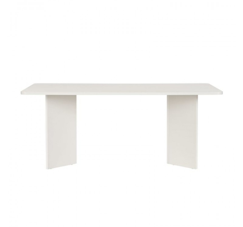 Τραπέζι Linza Megapap χρώμα λευκό 180x90x75εκ.
