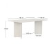 Τραπέζι Linza Megapap χρώμα λευκό 180x90x75εκ.