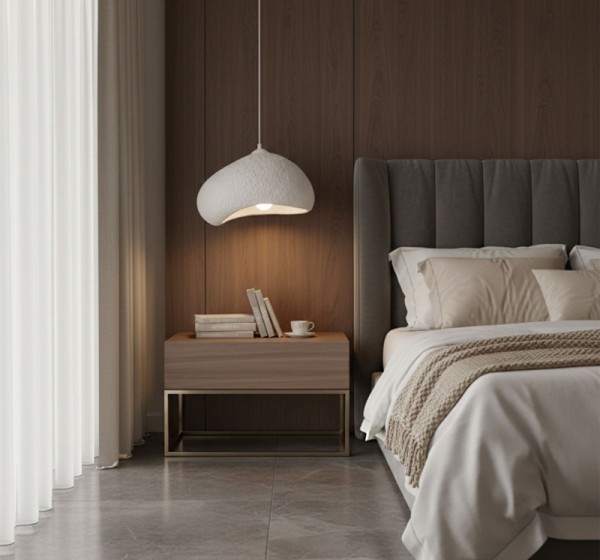 Φωτιστικό οροφής Loval Megapap E27 fiberglass μονόφωτο χρώμα λευκό 32x27x120εκ.