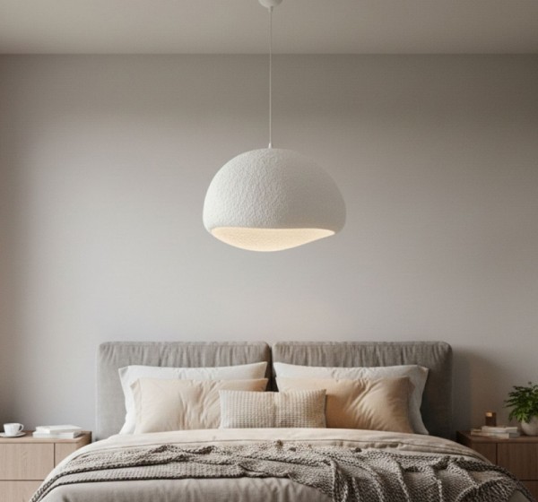 Φωτιστικό οροφής Loval Megapap E27 fiberglass μονόφωτο χρώμα λευκό 50x44x120εκ.