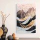 Πίνακας σε καμβά "Abstract Mountain" Megapap ψηφιακής εκτύπωσης 70x100x3εκ.