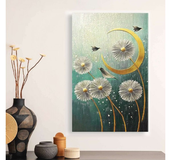 Πίνακας σε καμβά "Wildflowers" Megapap ψηφιακής εκτύπωσης 70x100x3εκ.