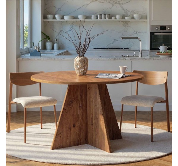 Τραπέζι Virela Megapap χρώμα atlantic pine Ø120x75εκ.