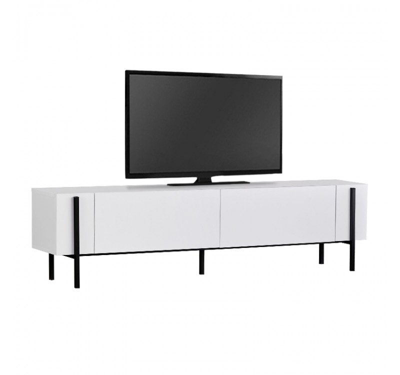 Έπιπλο τηλεόρασης Nexus Megapap χρώμα λευκό 180x30x45,5εκ.