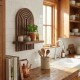 Ραφιέρα τοίχου Artwill Megapap Mdf χρώμα wenge 26x13x35εκ.