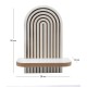 Ραφιέρα τοίχου Artwill Megapap Mdf χρώμα λευκό - oak 26x13x35εκ.