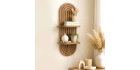 Ραφιέρα τοίχου Artwill Megapap Mdf χρώμα oak 26x13x70εκ.