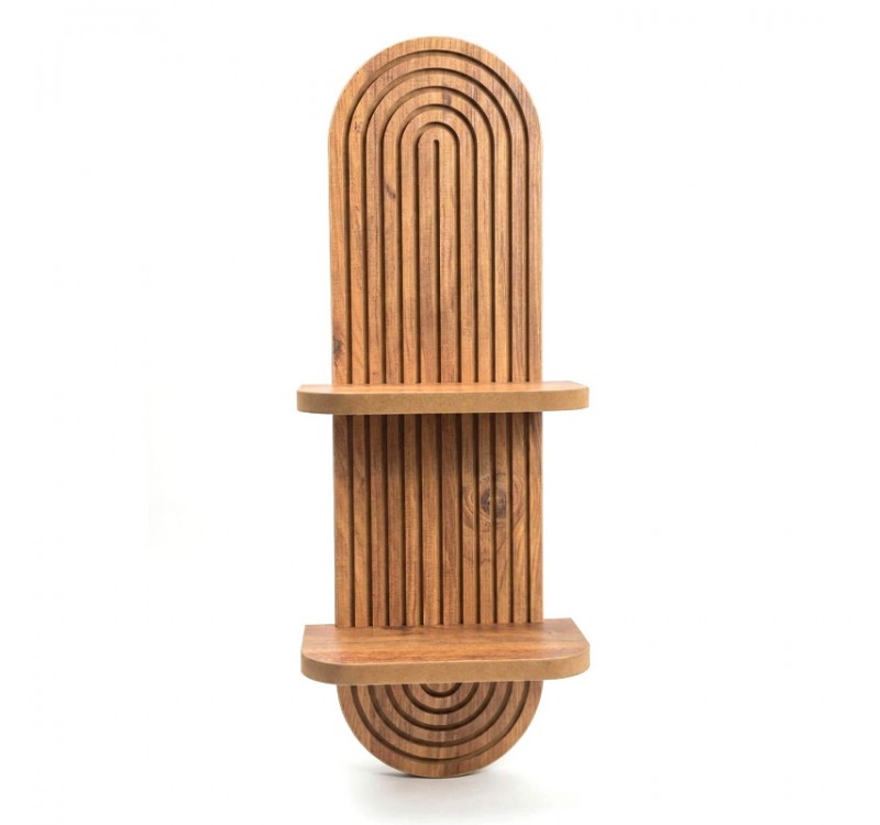 Ραφιέρα τοίχου Artwill Megapap Mdf χρώμα oak 26x13x70εκ.