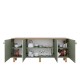 Μπουφές Bohemian Megapap χρώμα πράσινο - φυσικό οξιάς 180x40x75εκ.