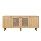 Μπουφές Bohemian Megapap χρώμα φυσικό οξιάς 180x40x75εκ.