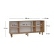 Μπουφές Bohemian Megapap χρώμα φυσικό οξιάς 180x40x75εκ.