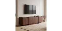 Έπιπλο τηλεόρασης Dorma Megapap χρώμα καρυδί 180x35x46,2εκ.