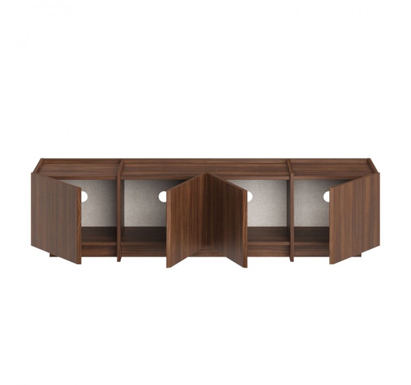 Έπιπλο τηλεόρασης Dorma Megapap χρώμα καρυδί 180x35x46,2εκ.