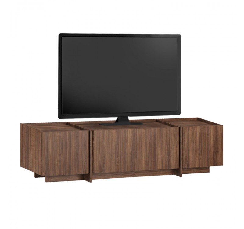 Έπιπλο τηλεόρασης Dorma Megapap χρώμα καρυδί 180x35x46,2εκ.