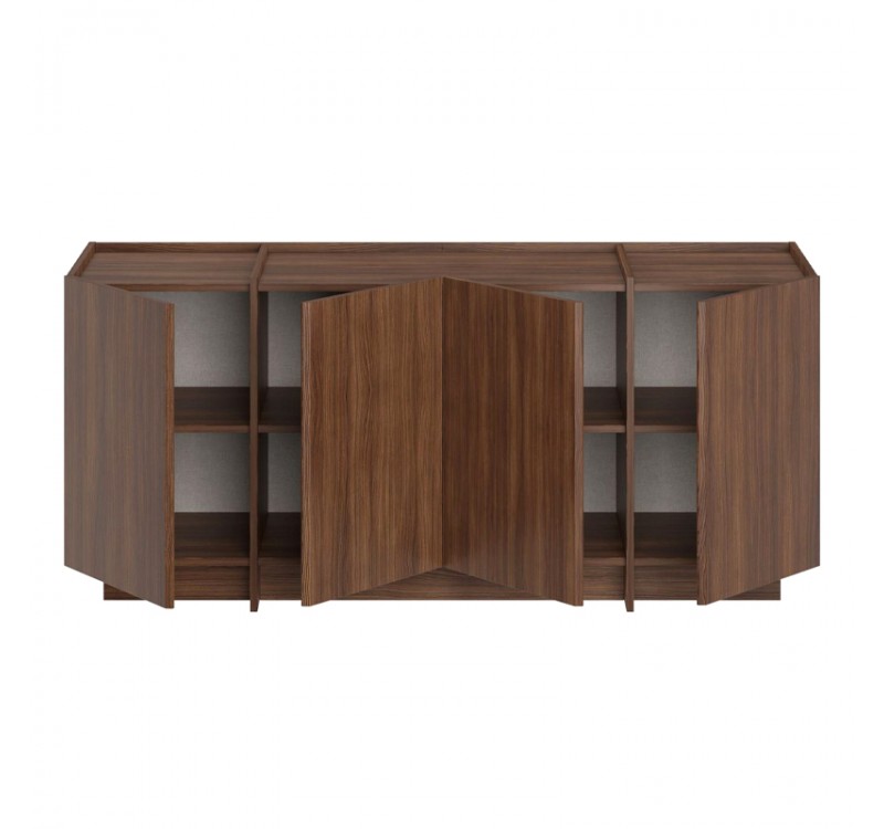 Μπουφές Dorma Megapap χρώμα καρυδί 180x45x80,2εκ.