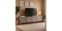 Έπιπλο τηλεόρασης Aurelia Megapap χρώμα μόκα 180x32x45εκ.