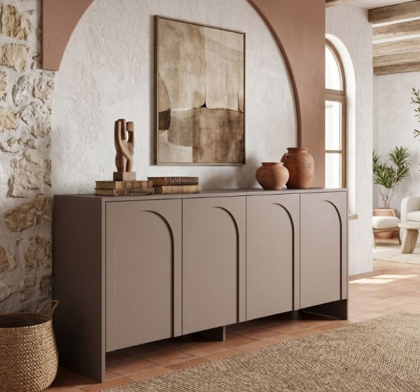 Μπουφές Aurelia Megapap χρώμα μόκα 180x45x80εκ.