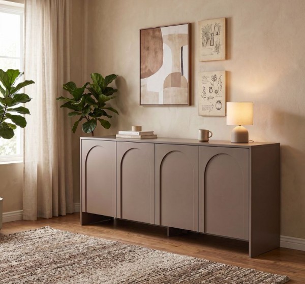 Μπουφές Aurelia Megapap χρώμα μόκα 180x45x80εκ.