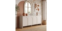 Μπουφές Aurelia Megapap χρώμα κρεμ 180x45x80εκ.