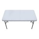 Τραπέζι catering - συνεδρίου Capri Megapap πτυσσόμενο - βαλίτσα χρώμα λευκό του πάγου 120x60x74εκ.