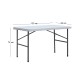 Τραπέζι catering - συνεδρίου Capri Megapap πτυσσόμενο - βαλίτσα χρώμα λευκό του πάγου 120x60x74εκ.