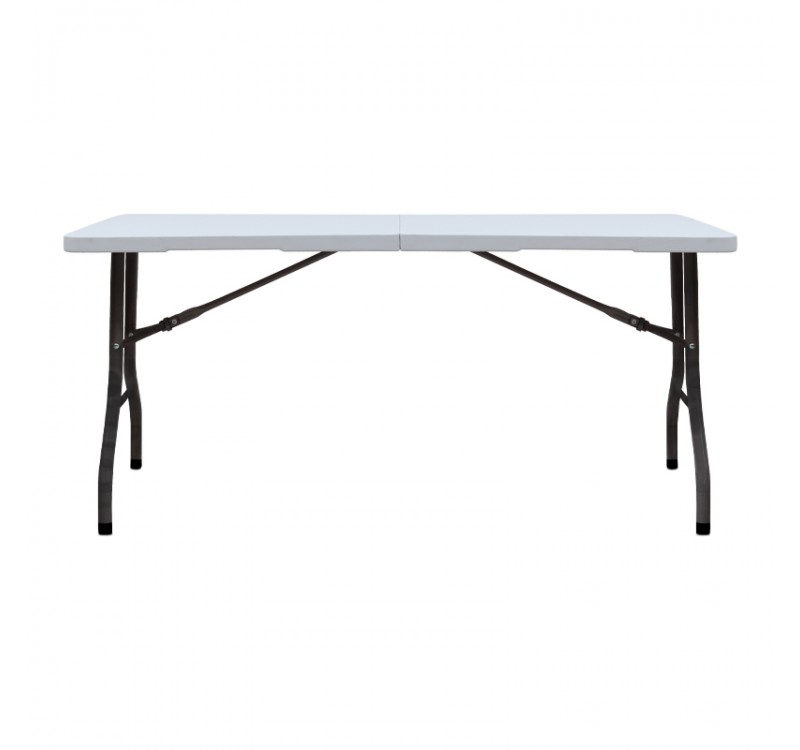 Τραπέζι catering - συνεδρίου Capri Megapap πτυσσόμενο - βαλίτσα χρώμα λευκό του πάγου 152x70x74εκ.