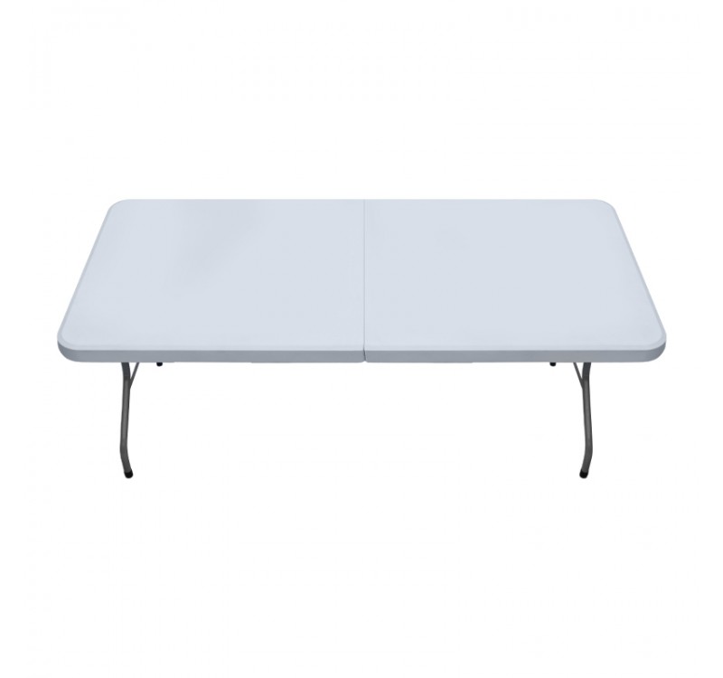 Τραπέζι catering - συνεδρίου Capri Megapap πτυσσόμενο - βαλίτσα χρώμα λευκό του πάγου 152x70x74εκ.