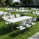 Τραπέζι catering - συνεδρίου Capri Megapap πτυσσόμενο - βαλίτσα χρώμα λευκό του πάγου 183x76x74εκ.