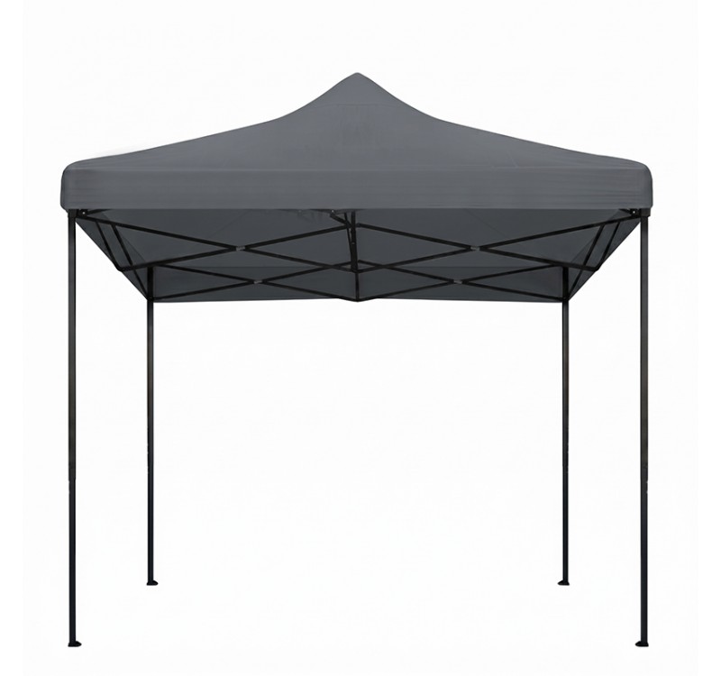 Κιόσκι - Gazebo Bari Megapap πτυσσόμενο μεταλλικός σκελετός - αδιάβροχο ύφασμα χρώμα γκρι 3x3x3,10m.