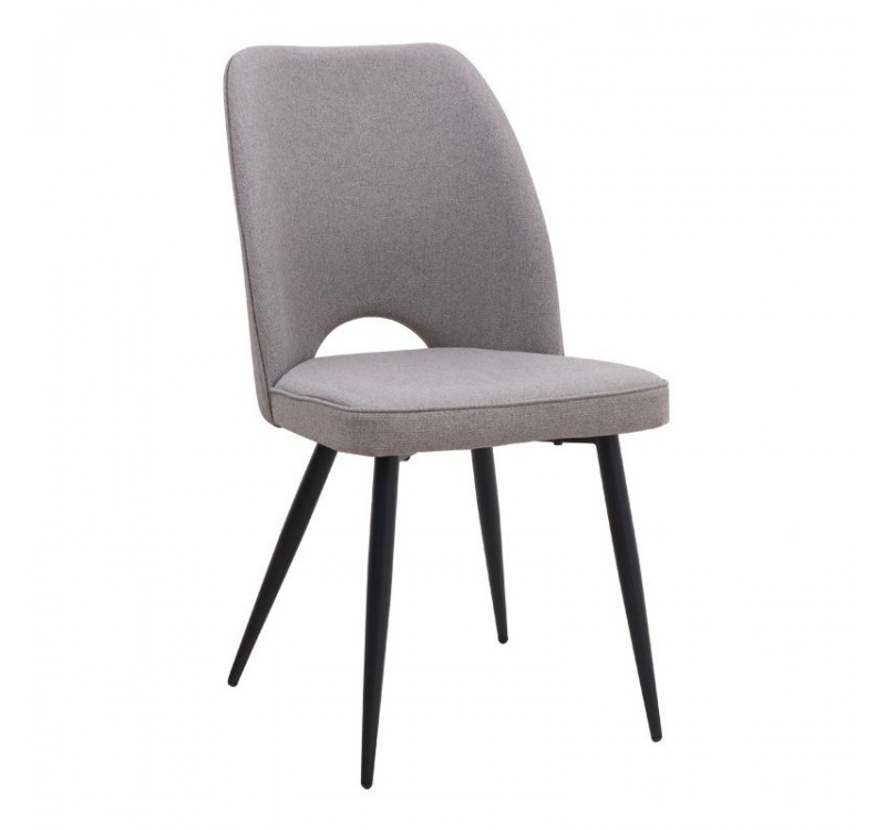 Σετ τραπεζαρία 5τμχ Roger - Christy Megapap Mdf - ύφασμα χρώμα ακακίας - ανοιχτό μπεζ 120x70x75εκ.