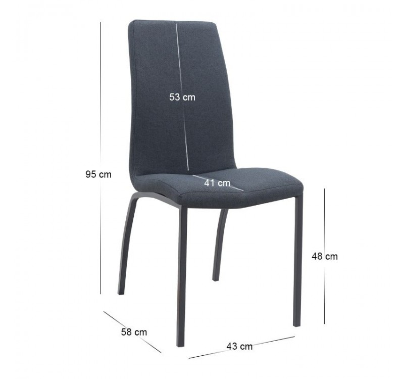 Σετ τραπεζαρία 5τμχ Rubes - Fina Megapap χρώμα λευκό - ανθρακί Ø100x78εκ.