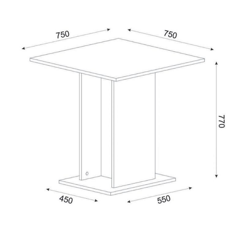 Σετ τραπεζαρία 5τμχ Allos - Kevin Megapap χρώμα sapphire oak - μουσταρδί 75x75x77εκ.